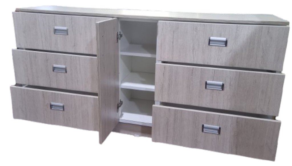 Cómoda Porta TV con cajas