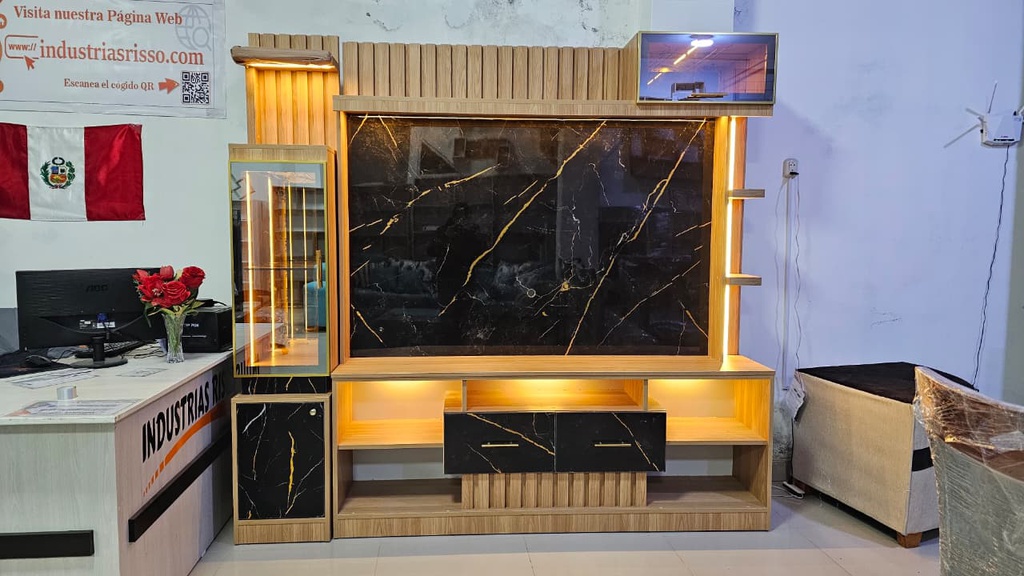 Porta TV Gloss - 4 piezas